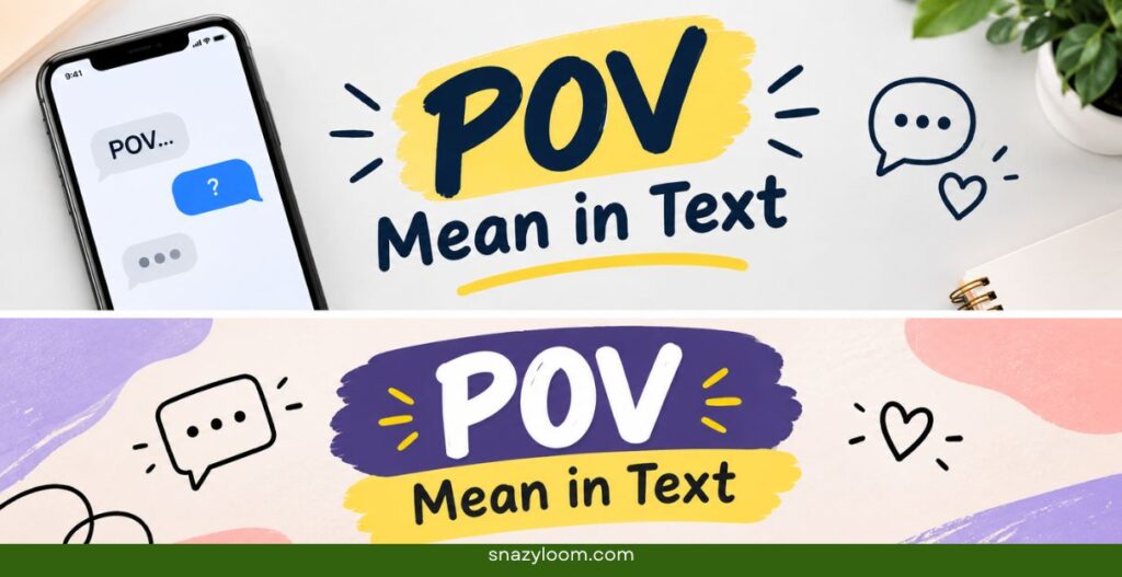 What Does POV Mean in Text?