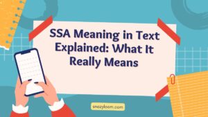 SSA meaning in text