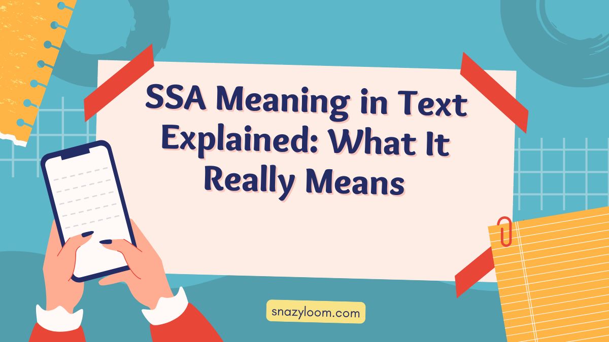 SSA meaning in text