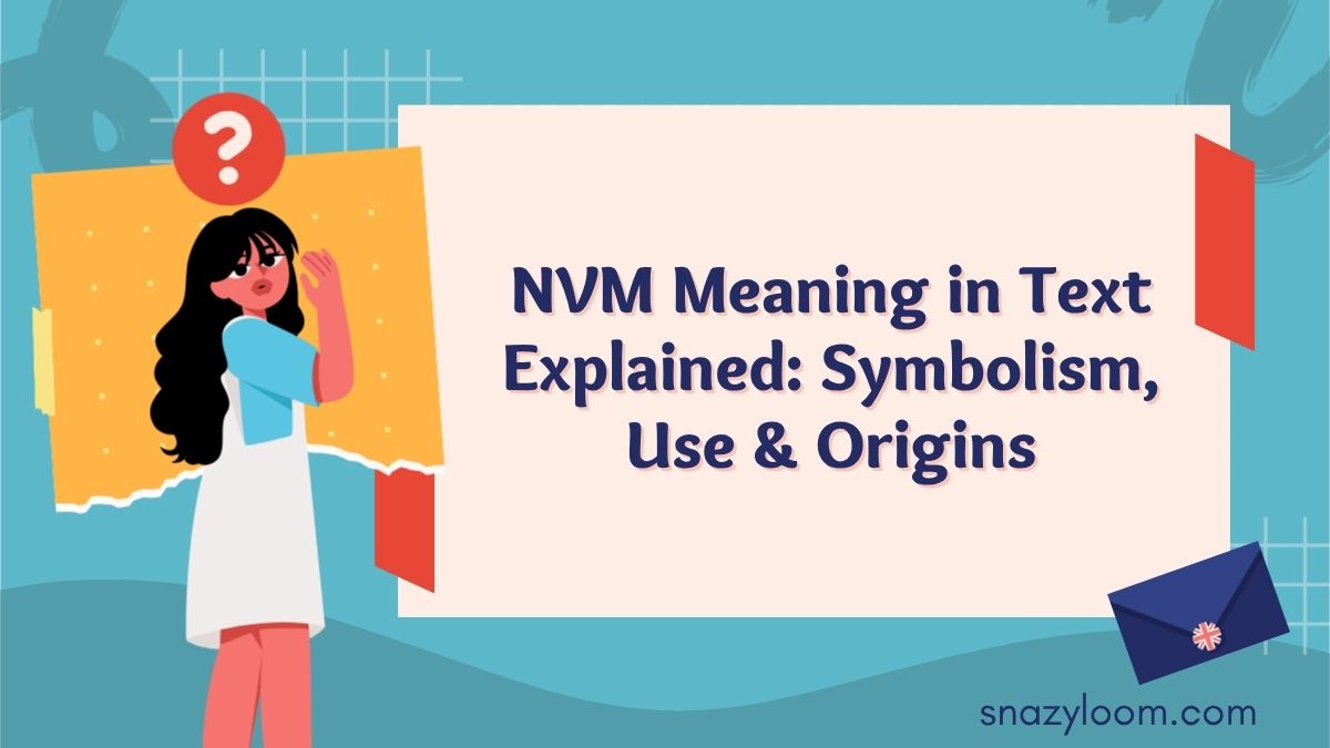 NVM meaning in text